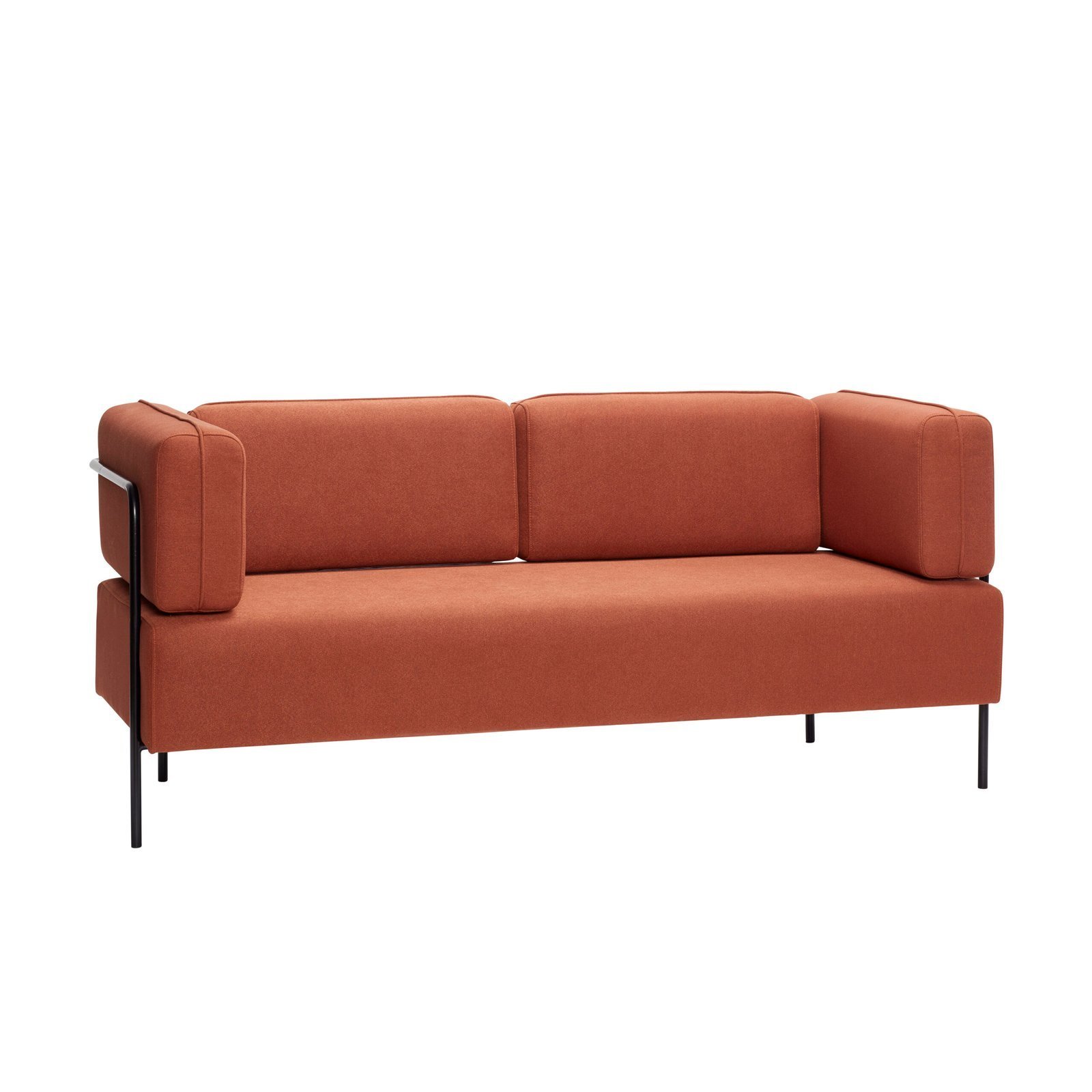 Block Sofa Rødbrun