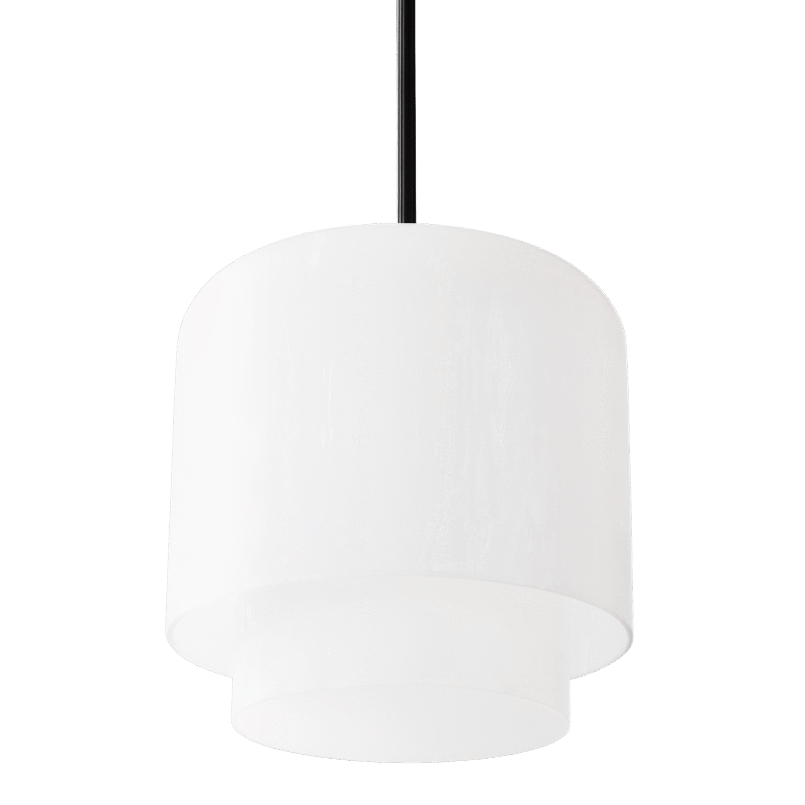 MEGUMI pendant - ø28 cm - Black / Opal glass