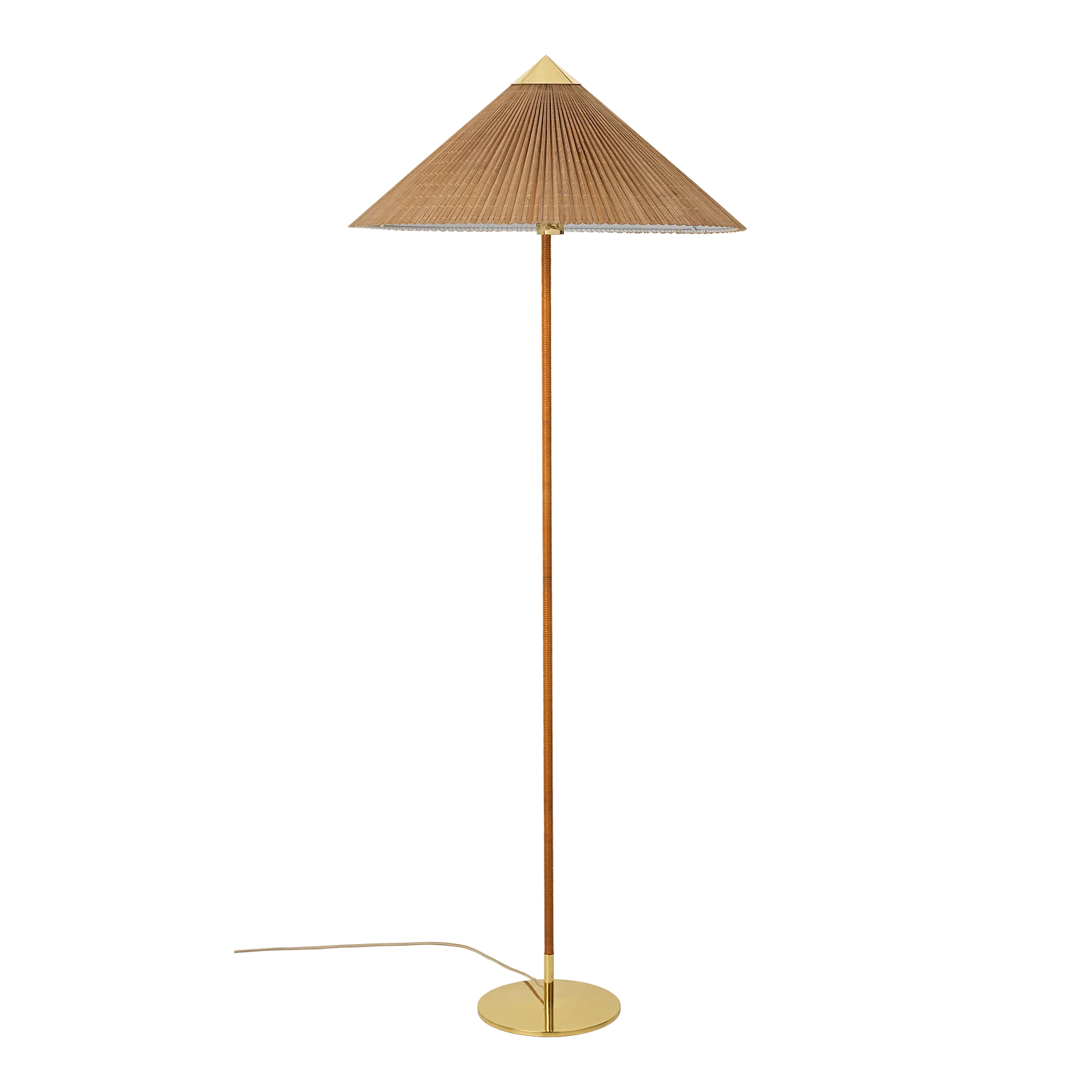 9602 Floor Lamp Bambo, Brass