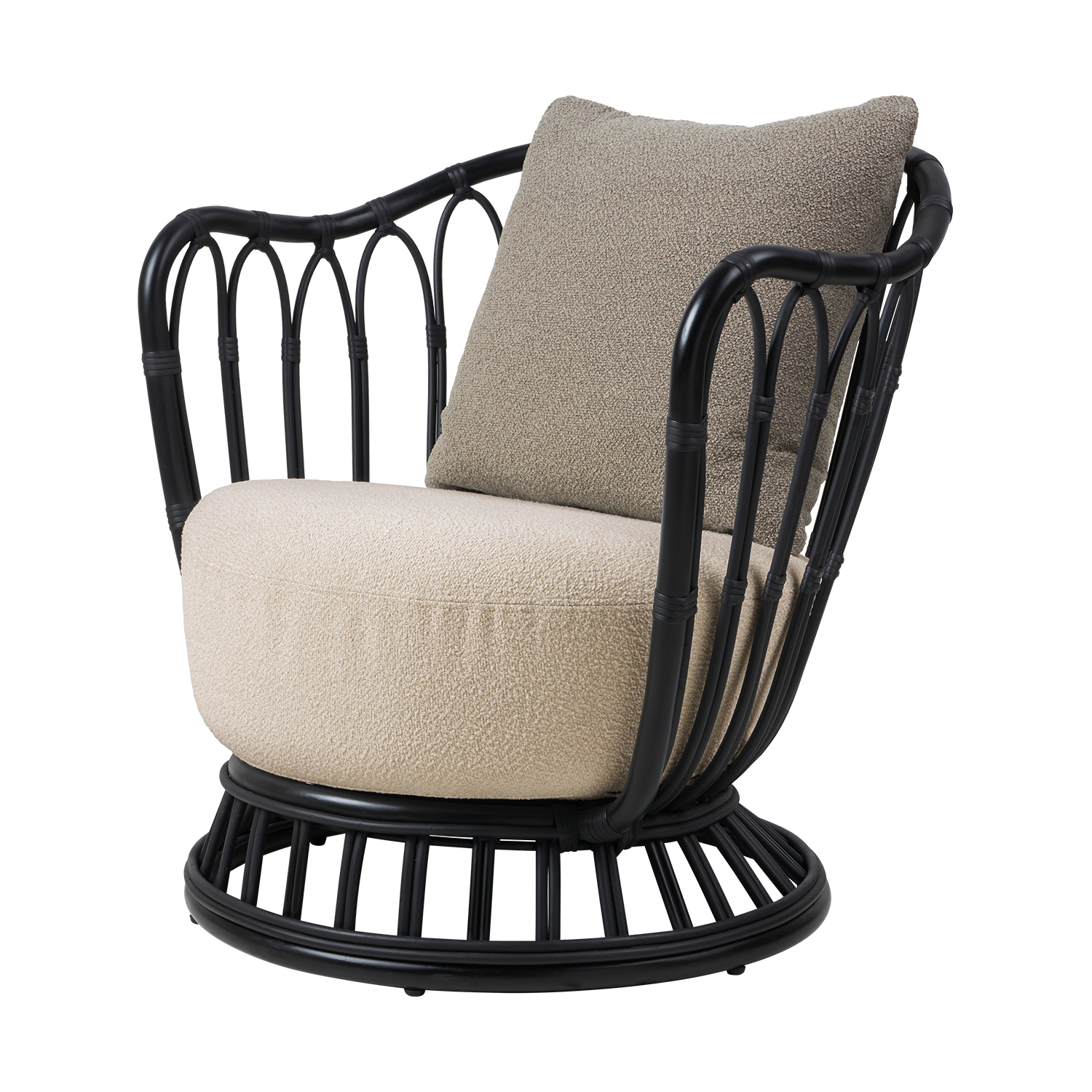 Grace Outdoor Lounge Chair - Black