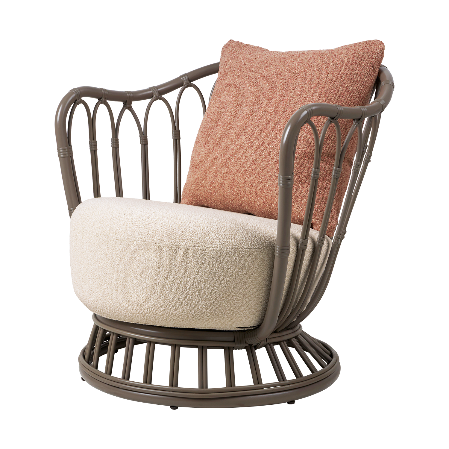 Grace Outdoor Lounge Chair - Mushroom Gray