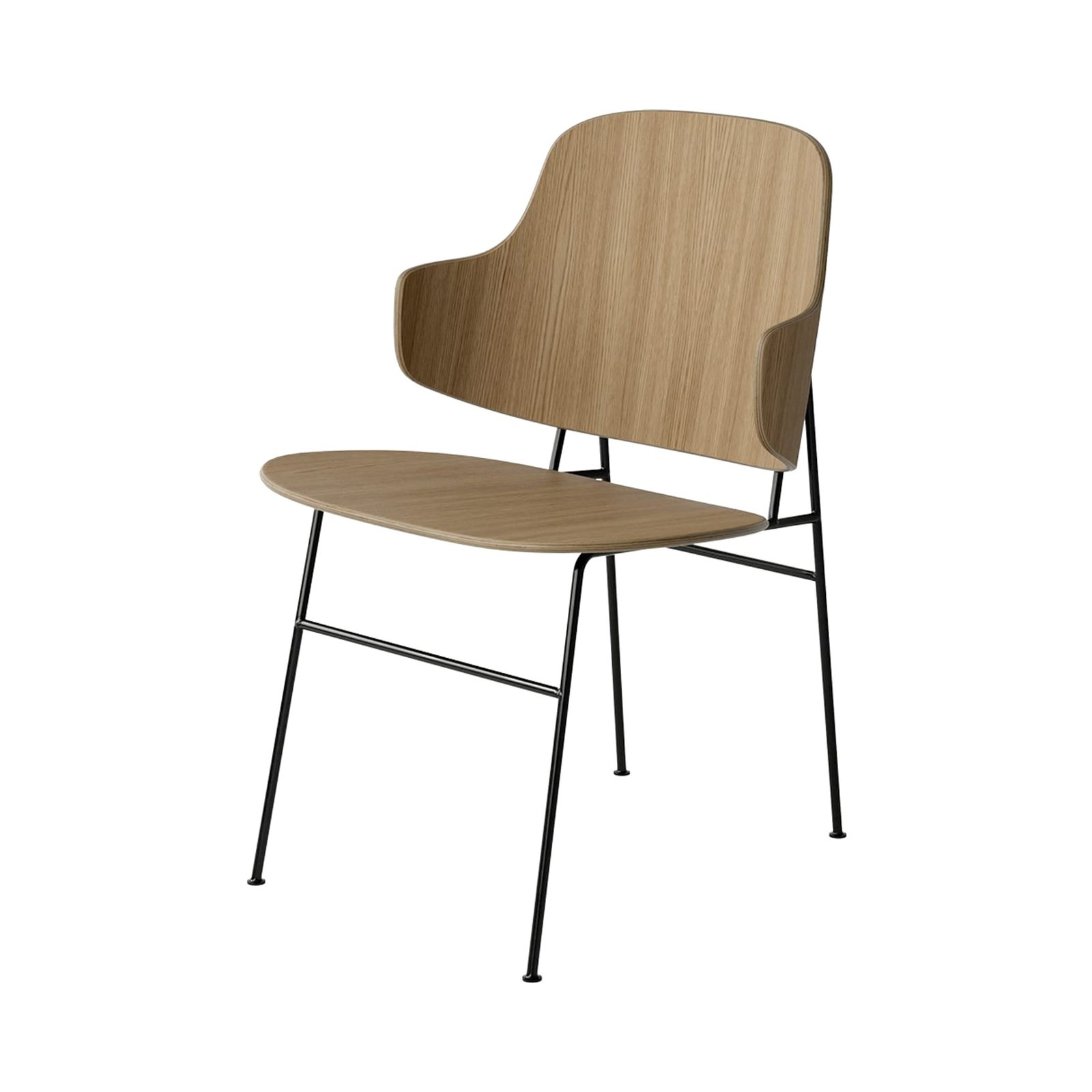 The Penguin Dining Chair, Metal Base, Unupholstered