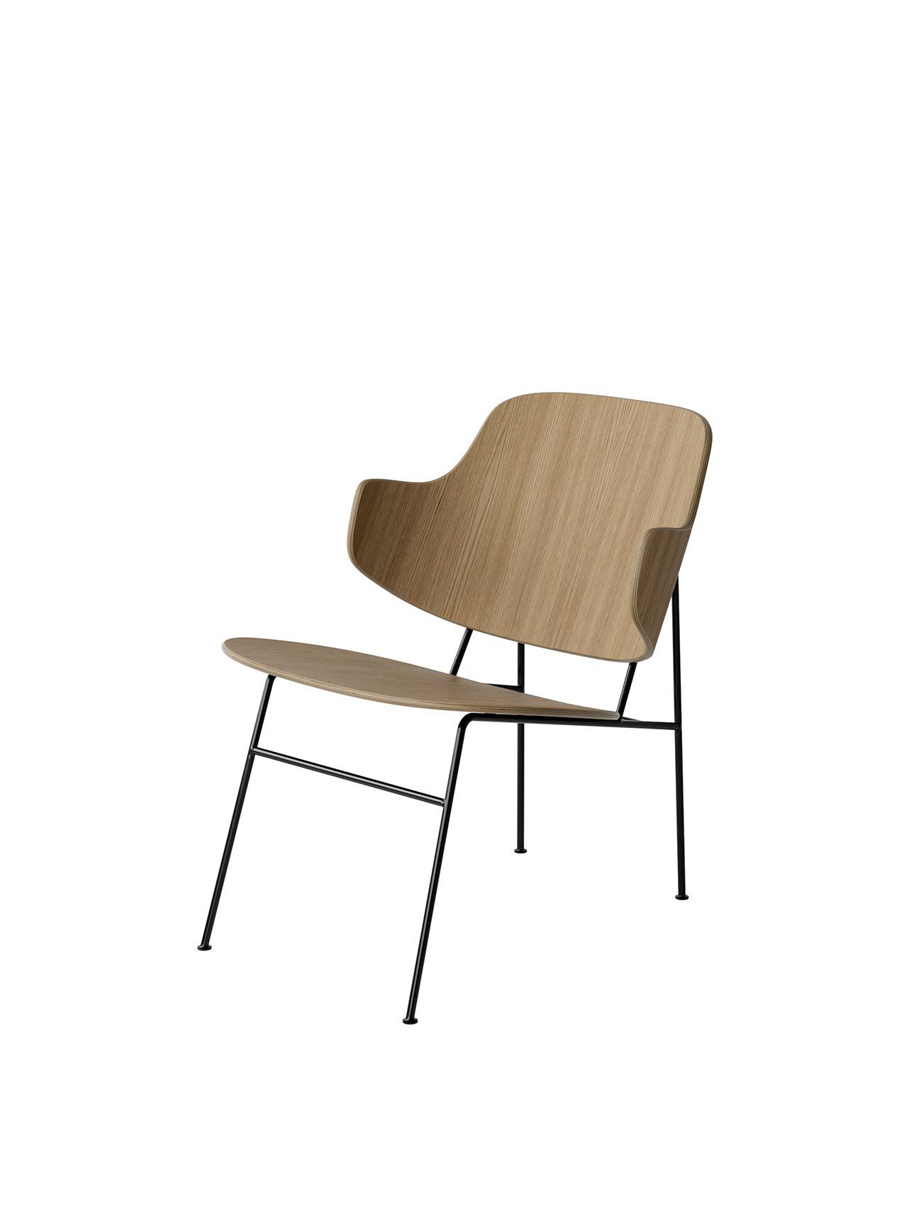 The Penguin Lounge Chair, Metal Base, Unupholstered