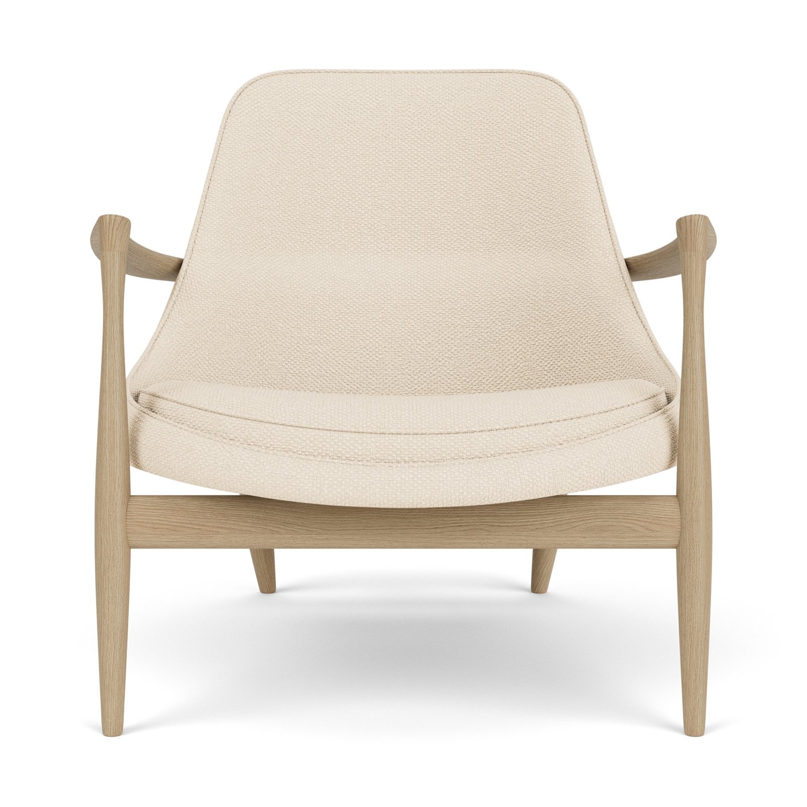Elizabeth Lounge Chair, Wooden Base, Textile