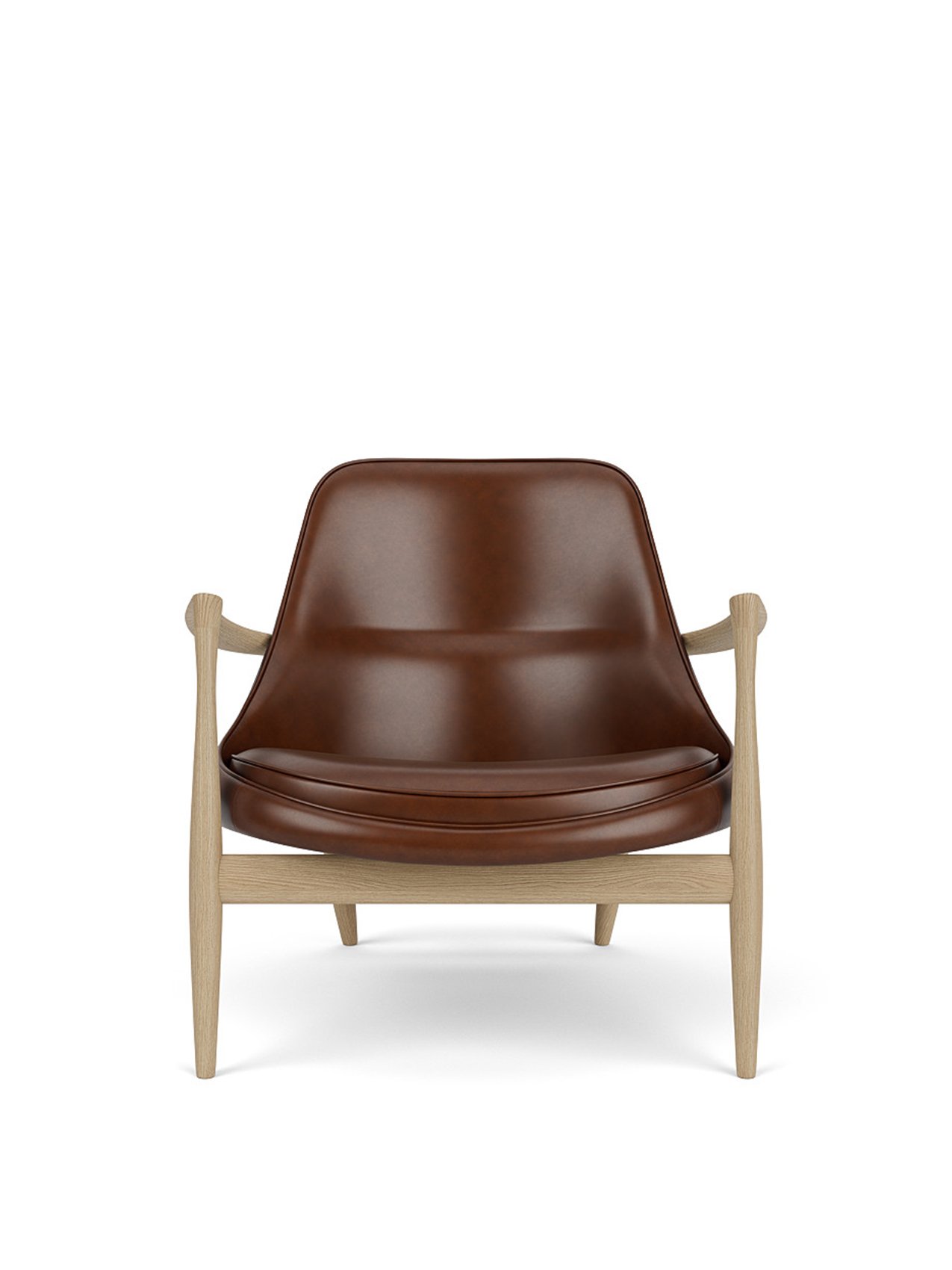 Elizabeth Lounge Chair, Wooden Base, Leather