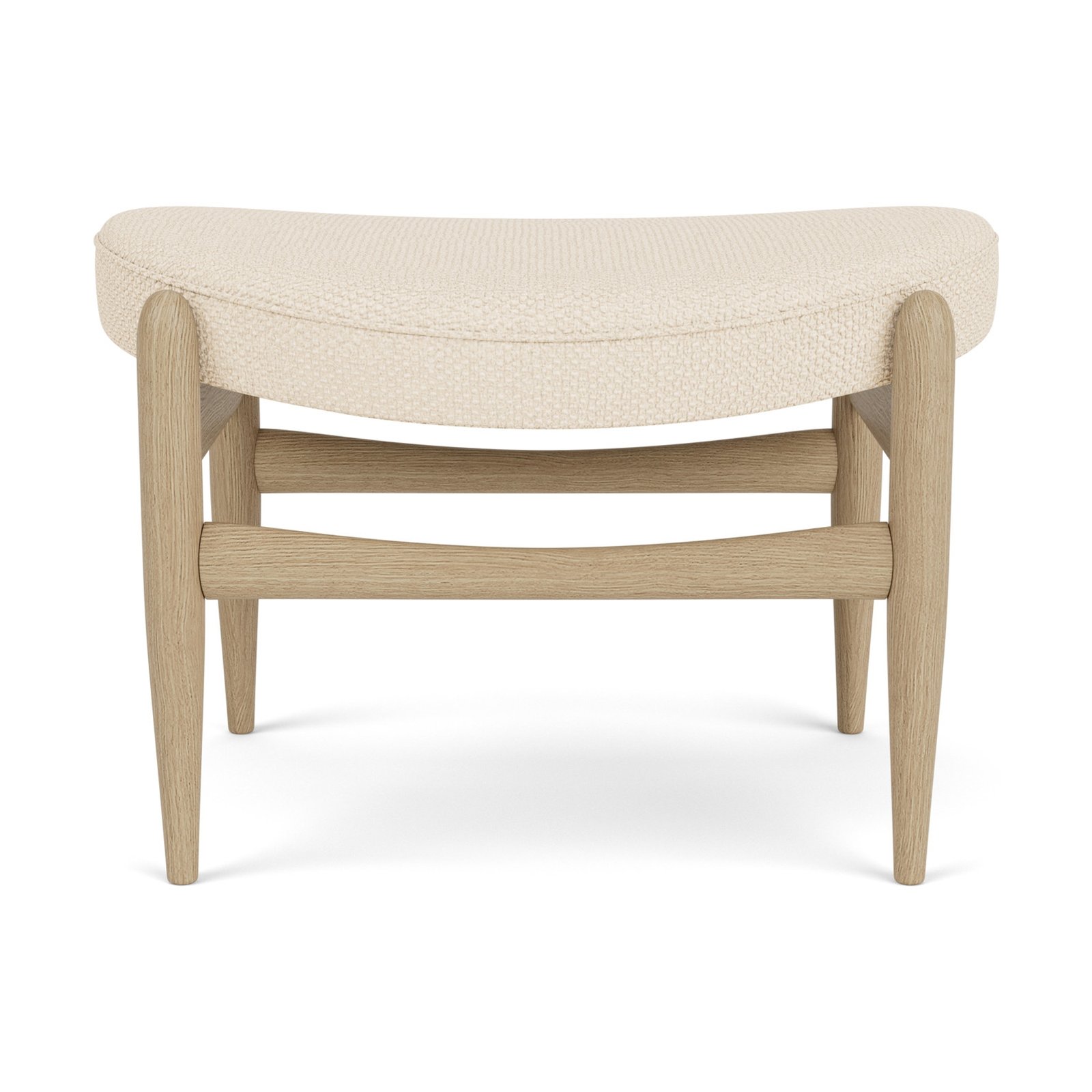 Elizabeth Ottoman, Wooden Base, Textile