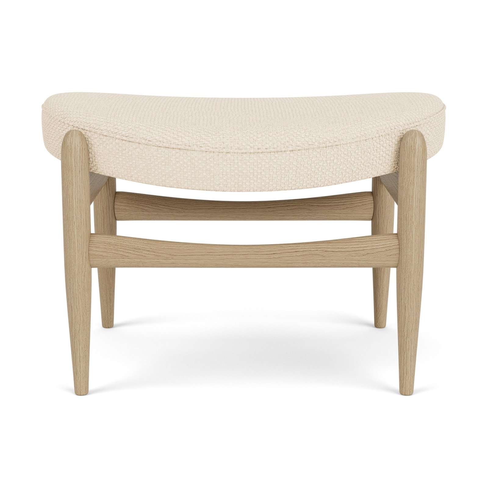 Elizabeth Ottoman, Wooden Base, Textile