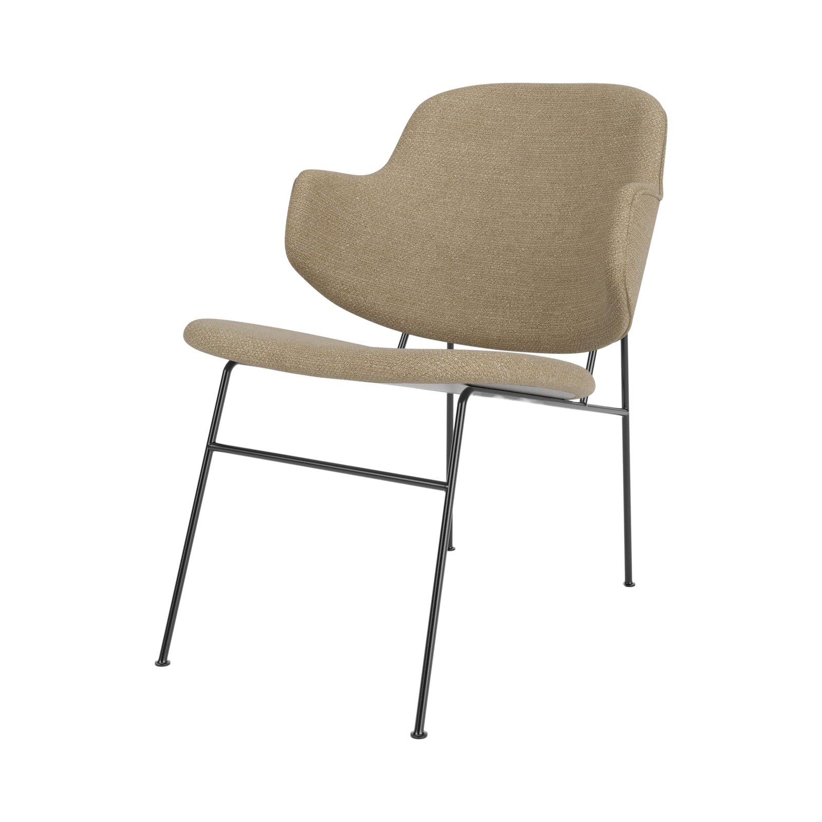 The Penguin Lounge Chair, Metal Base, Textile