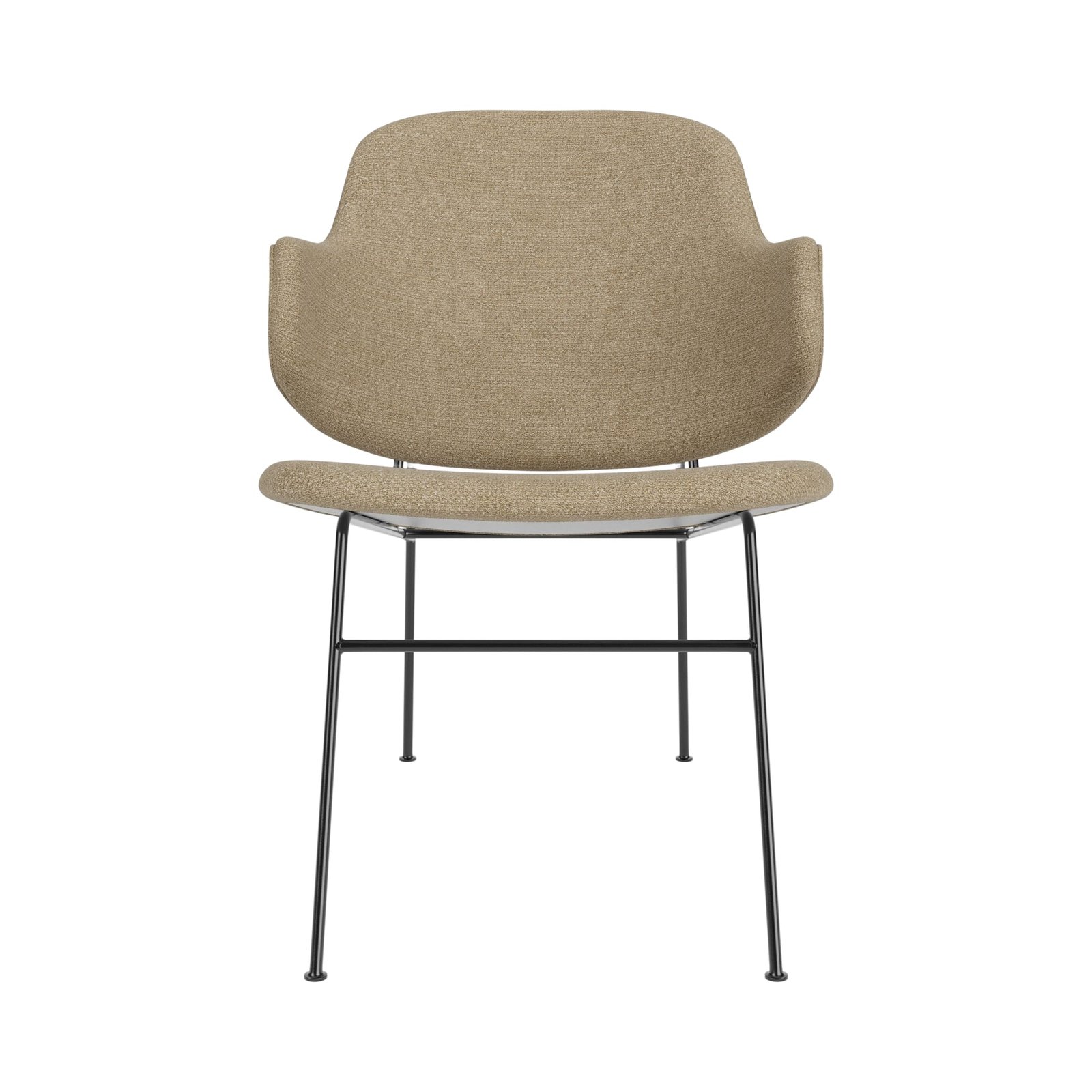 The Penguin Lounge Chair, Metal Base, Textile