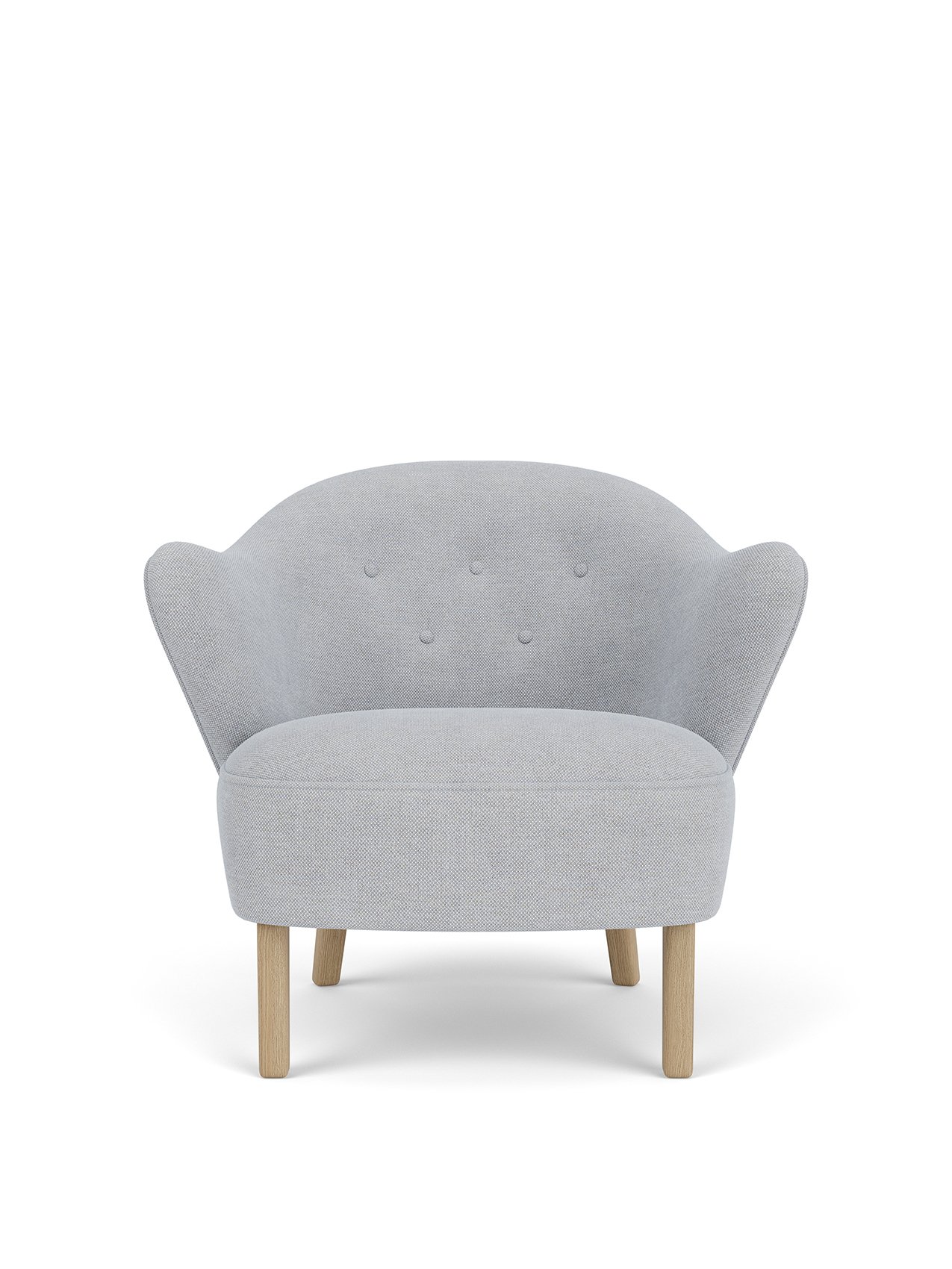 Ingeborg Lounge Chair, Wooden Base, Textile