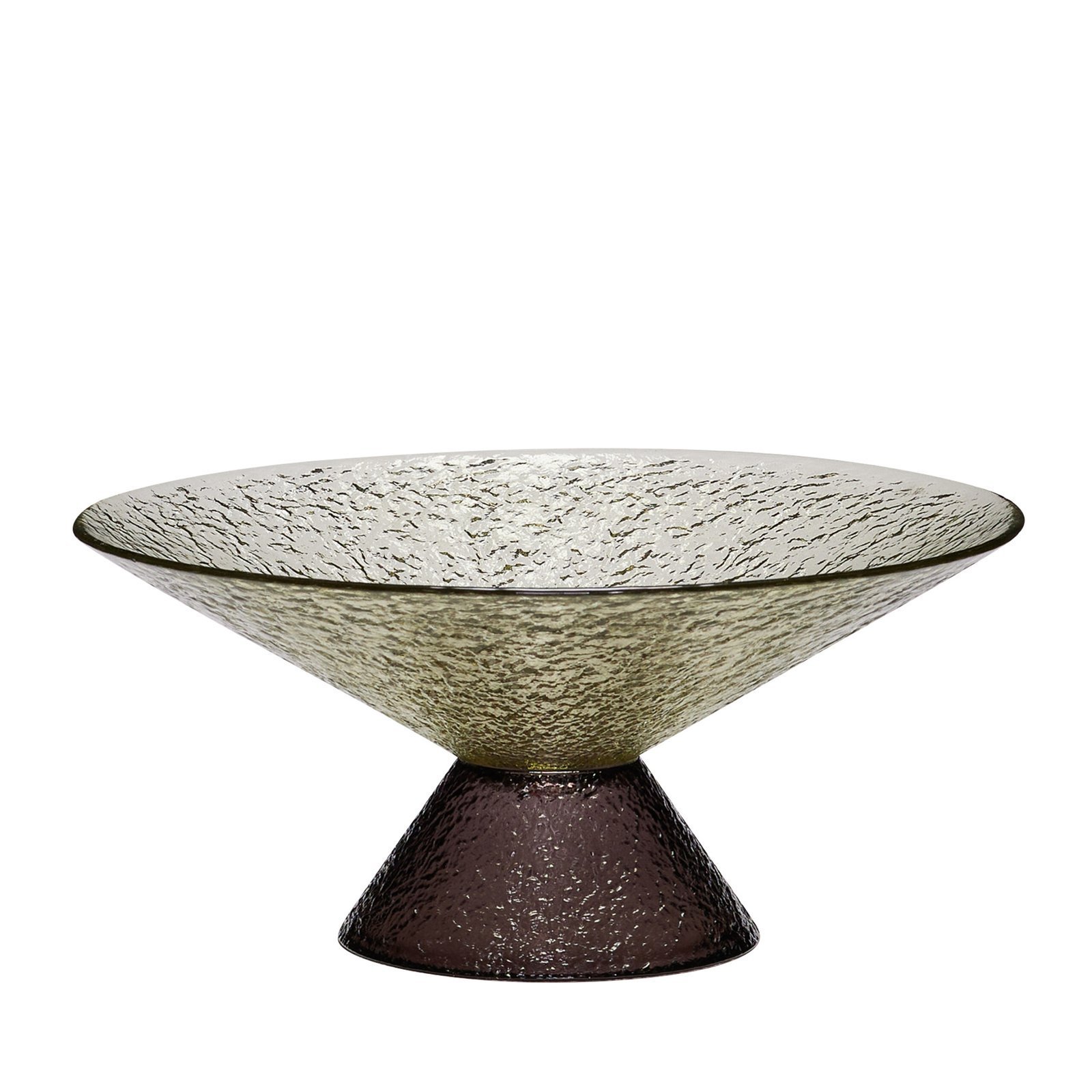 Bonbon Glasskål Large Grøn/Brun