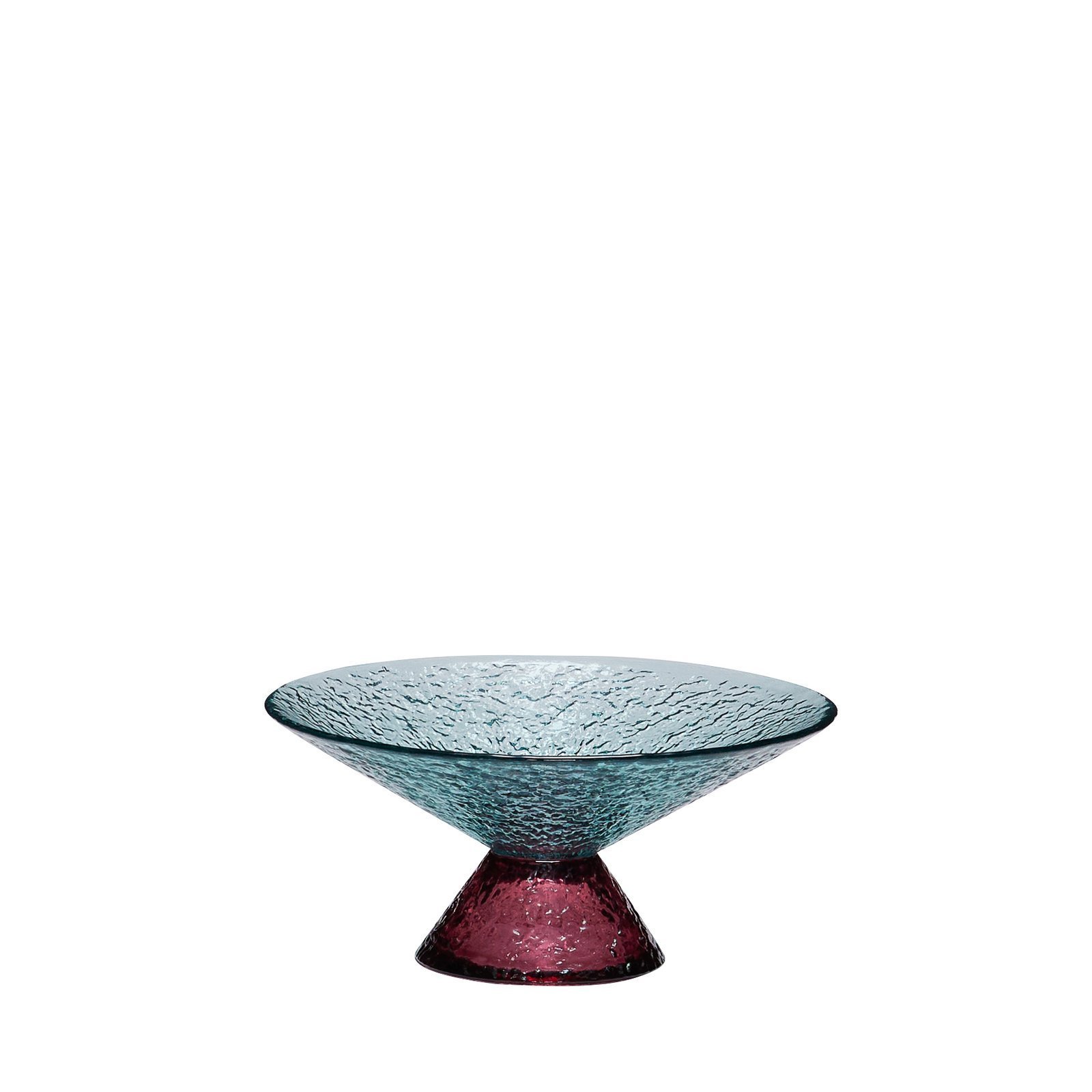 Bonbon Glasskål Medium Blå/Rød