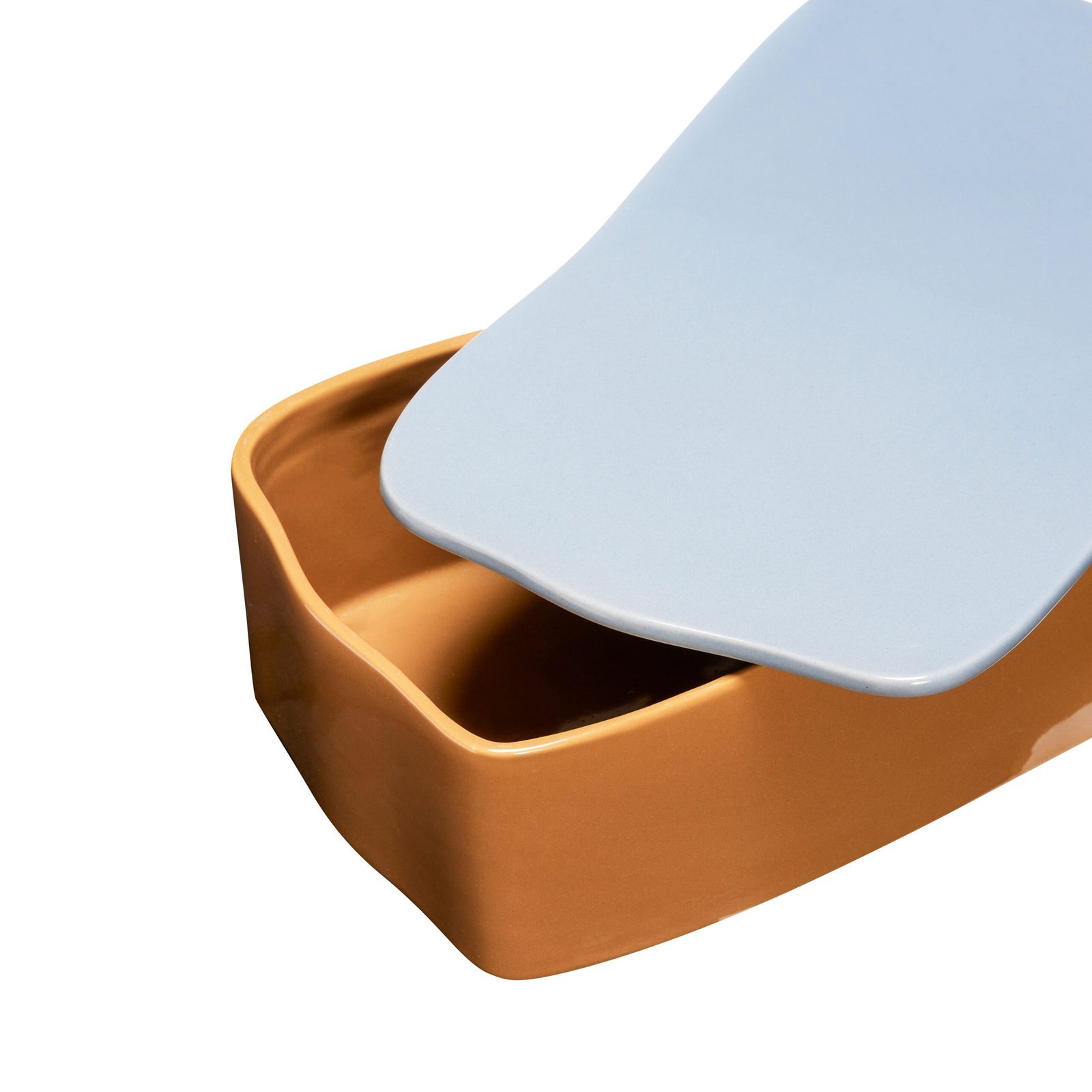 Amare Skrivebordsordner Large Brun/Lyseblå