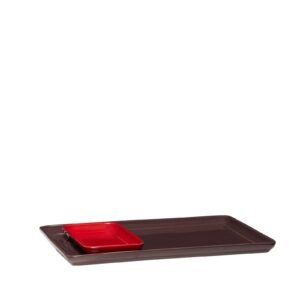 Amare Bakke Burgundy/Rød (sæt af 2)