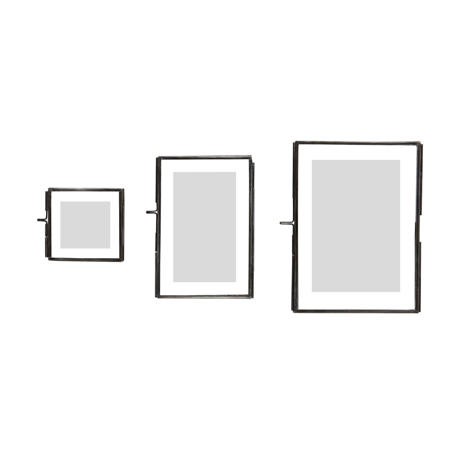 Loft Rammer Sort (sæt af 3)