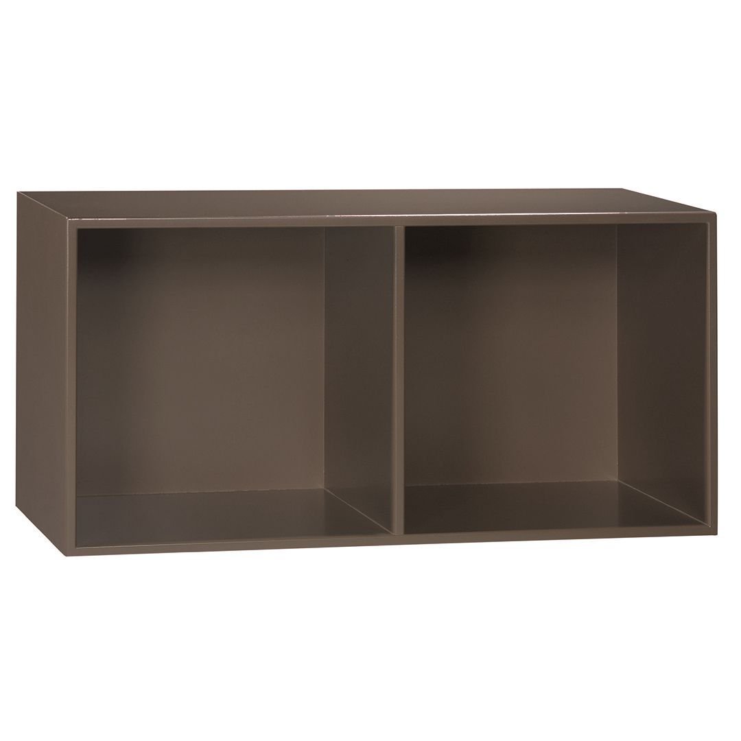 KUBIK Color (halv) reolkasse 2 rum - 70x35 cm
