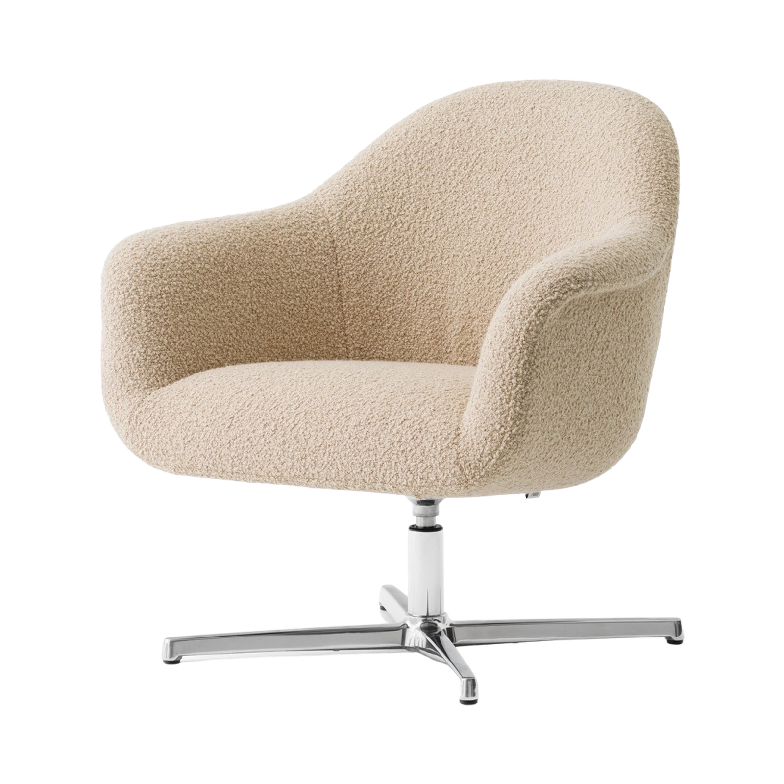 Harbour Lounge Chair, Star Base With Return, Textile