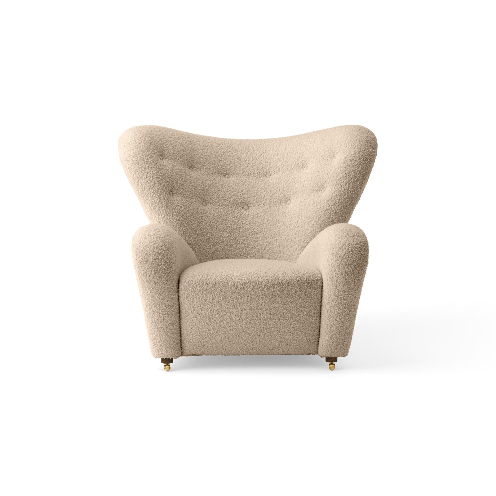 The Tired Man Lounge Chair, Wooden Base, Textile