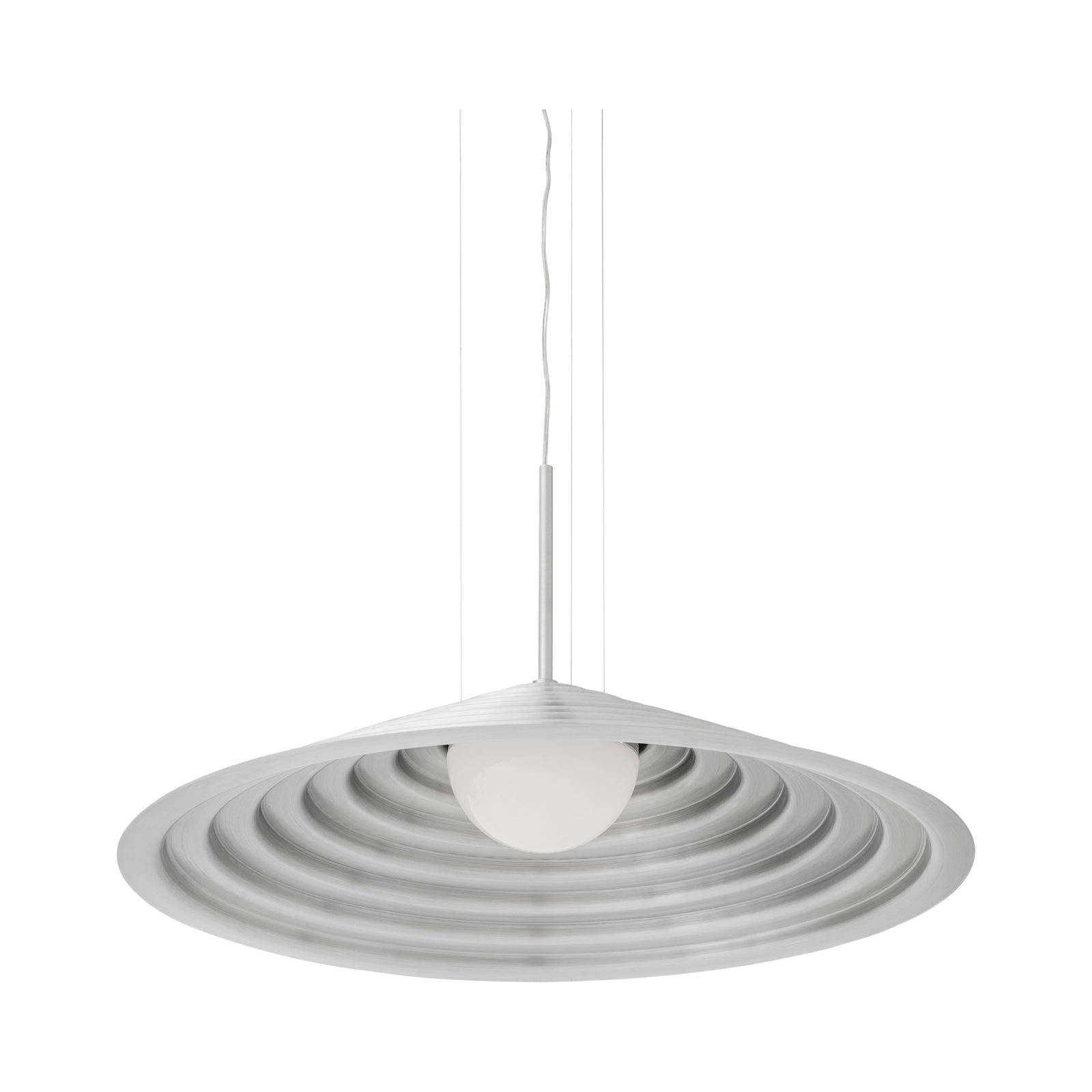 Chancery Pendant Lamp, Aluminium, Brushed - EU / UK - Ø75 cm