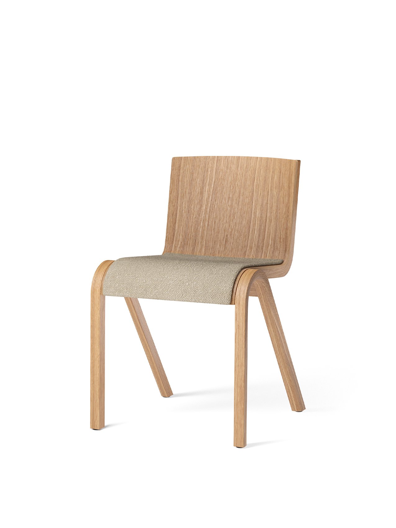 Ready Dining Chair, Wooden Base, Textile