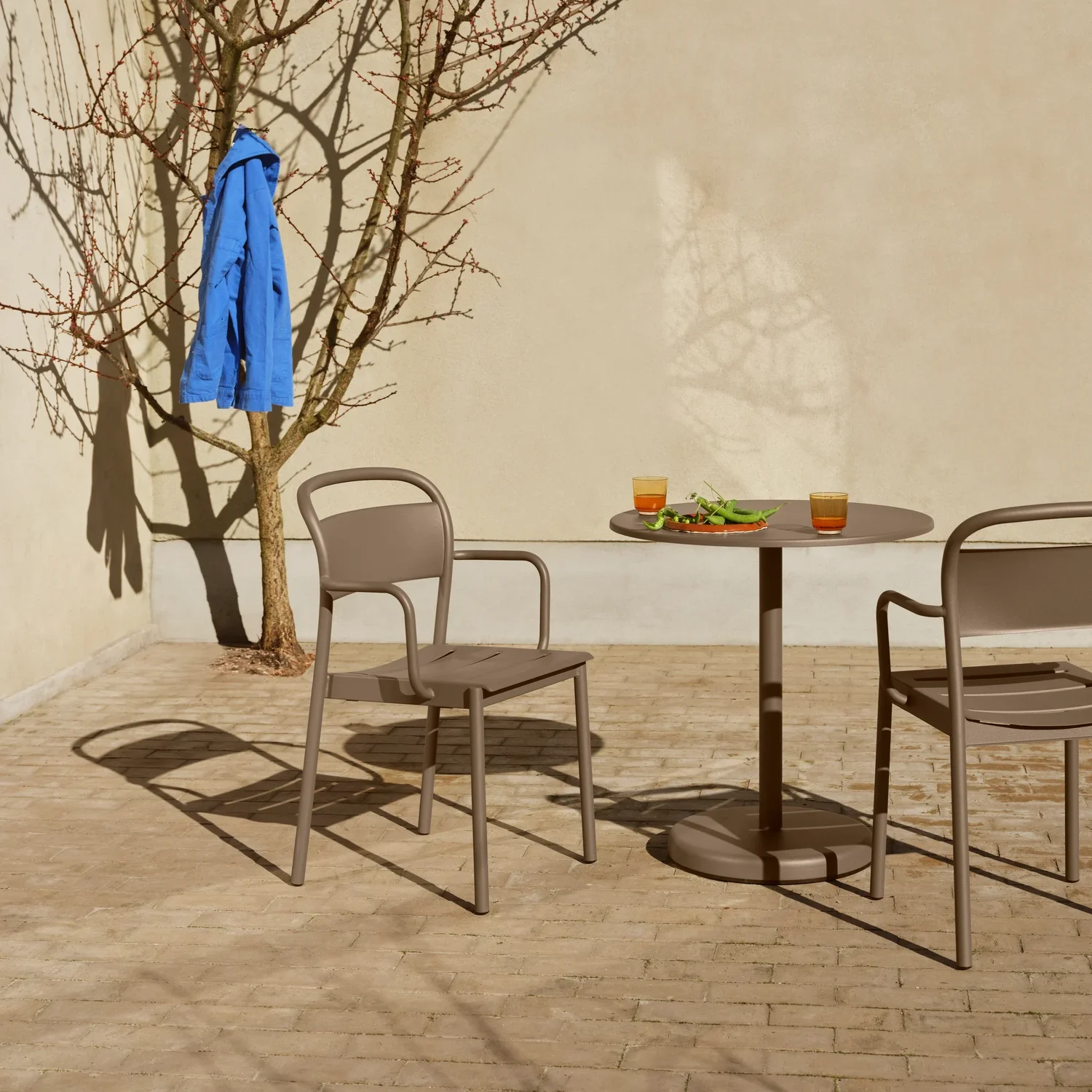 Linear Steel Café Table