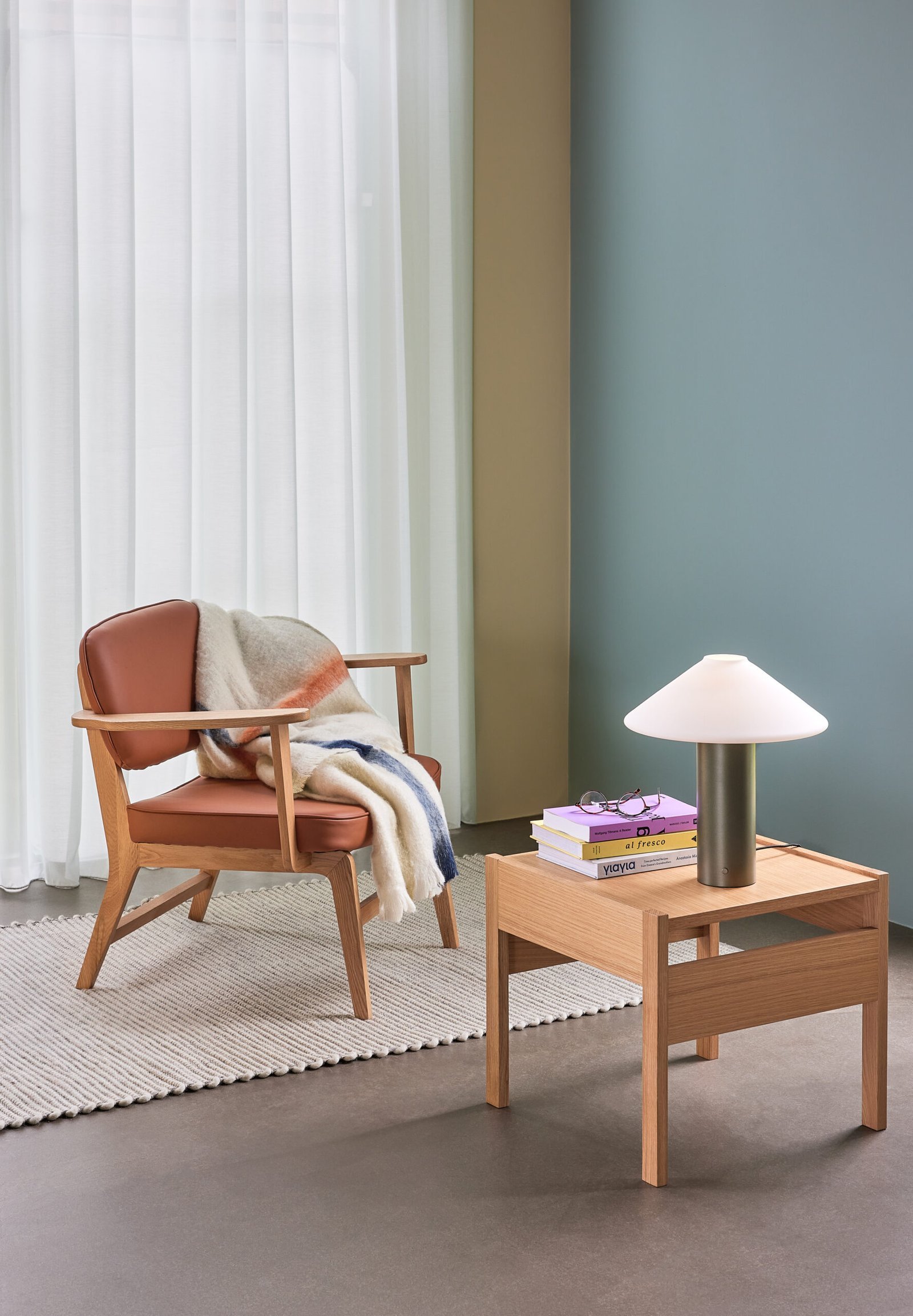 Poppy Tæppe Grå/Hvid