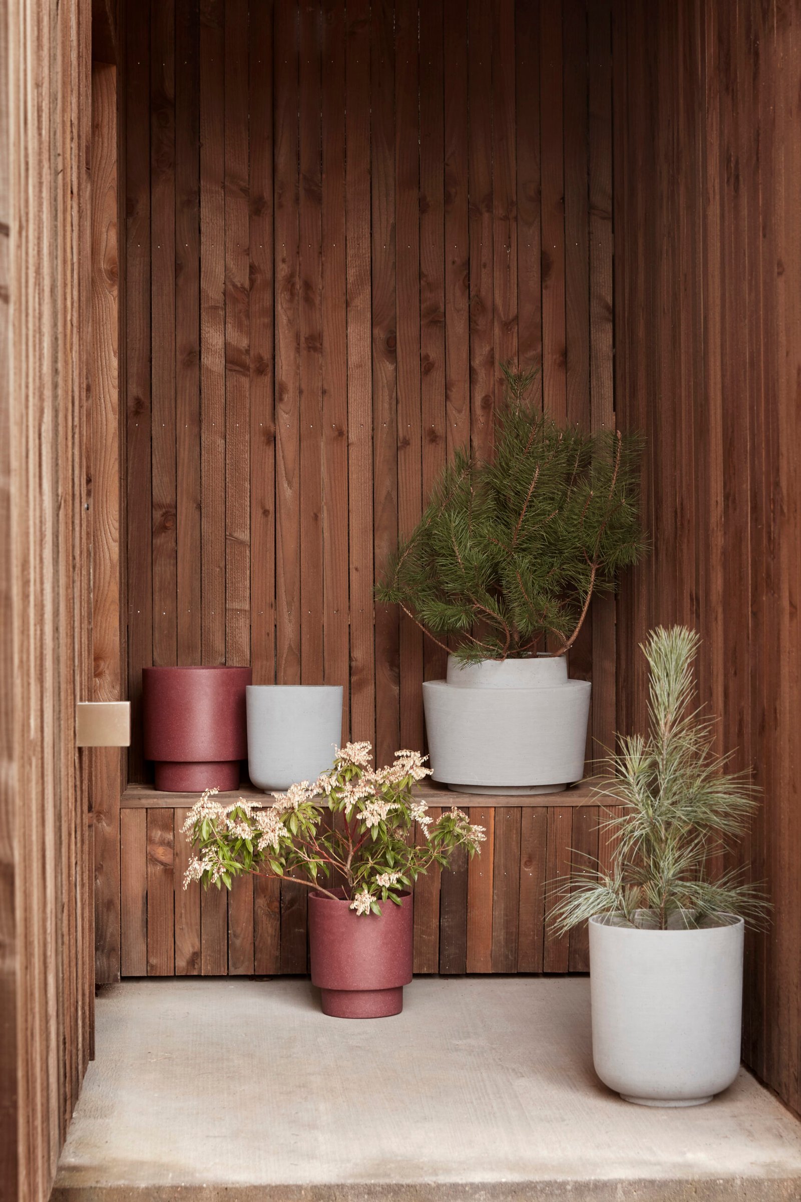 Among Potte Lysegrå (sæt af 2)