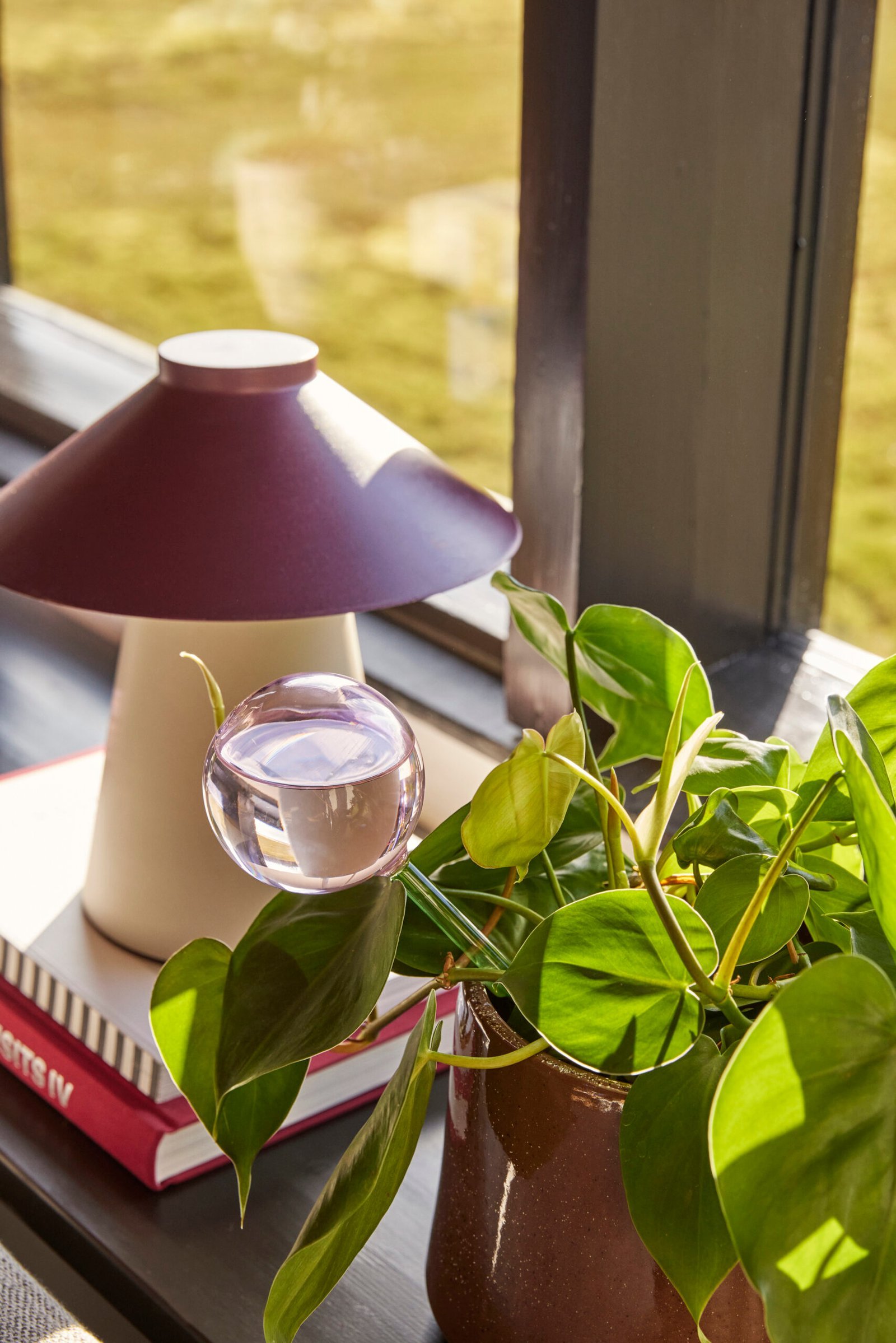 Chipper Bordlampe Sand/Burgundy