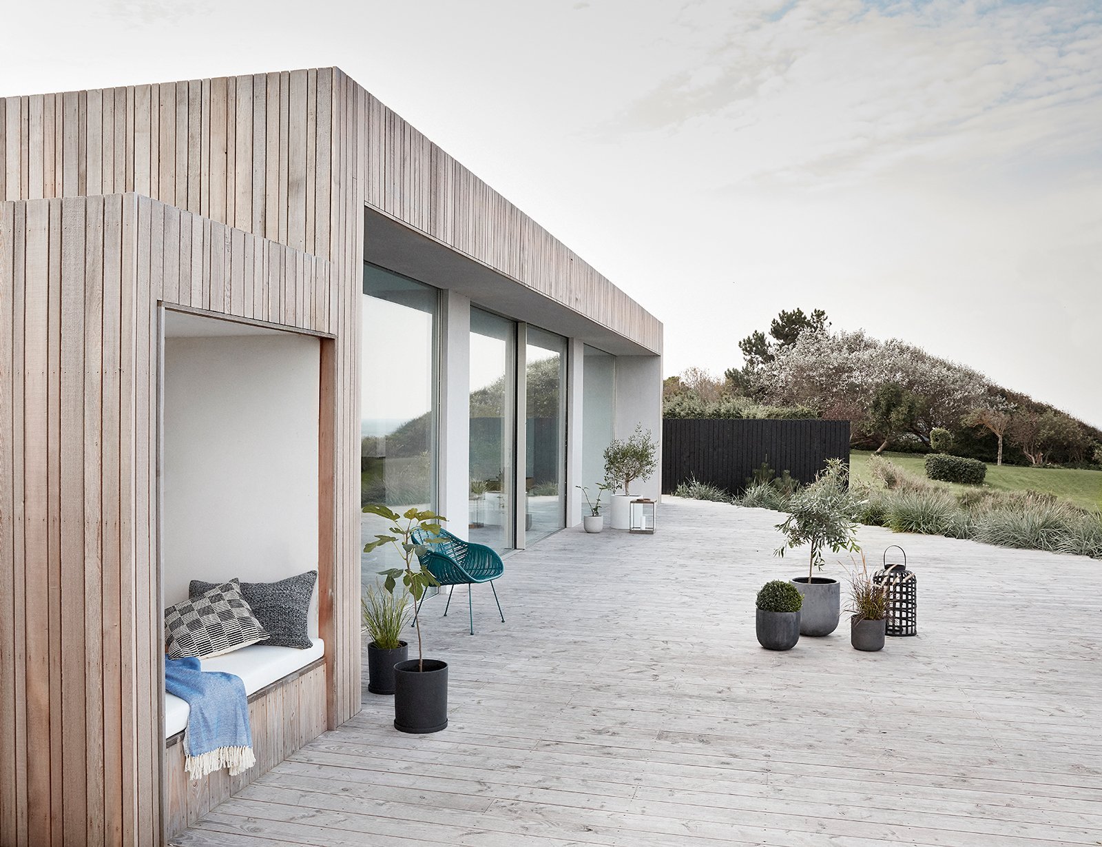 Podium Potte Large Sort (sæt af 2)