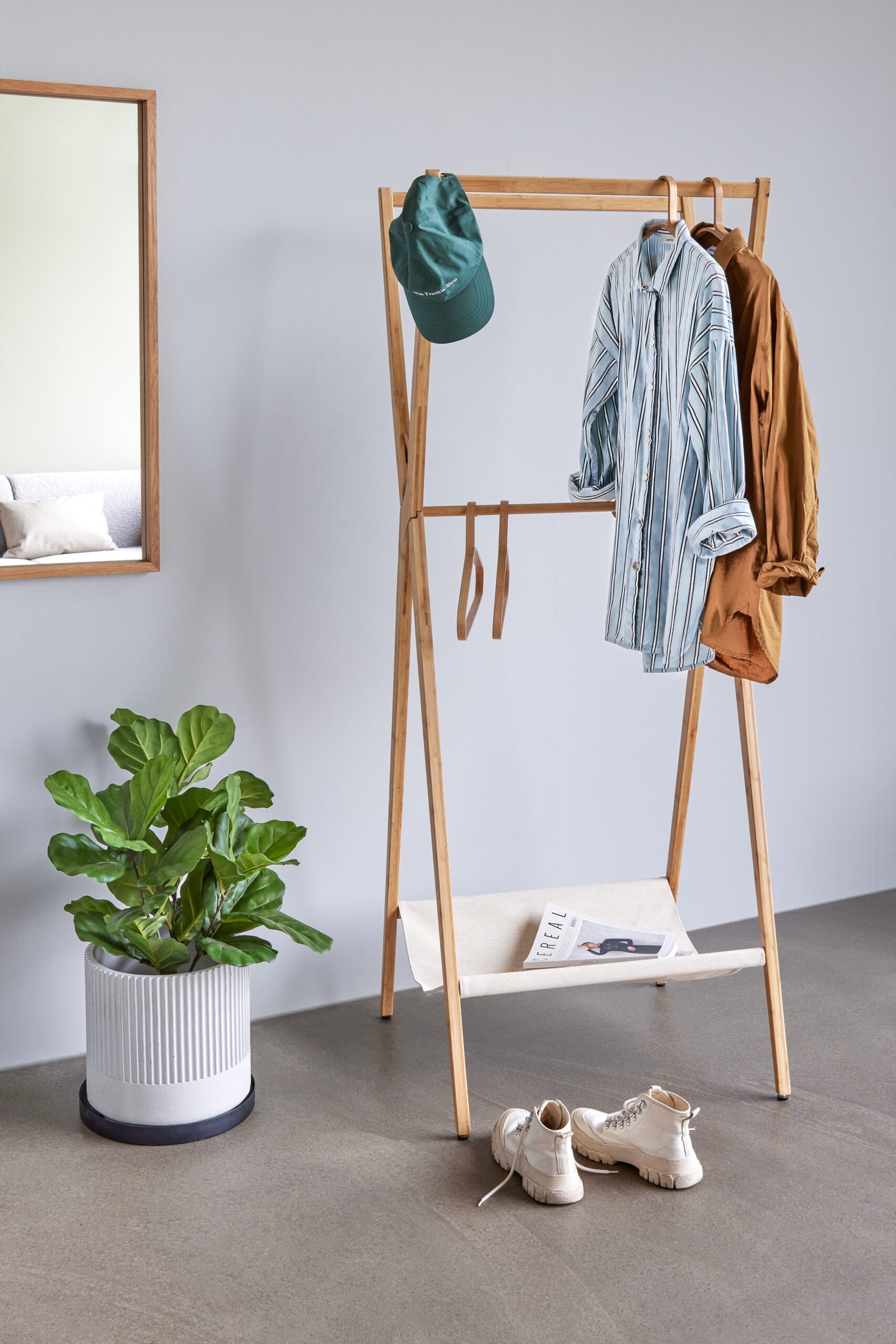 Glimpse Vægspejl Medium Natur