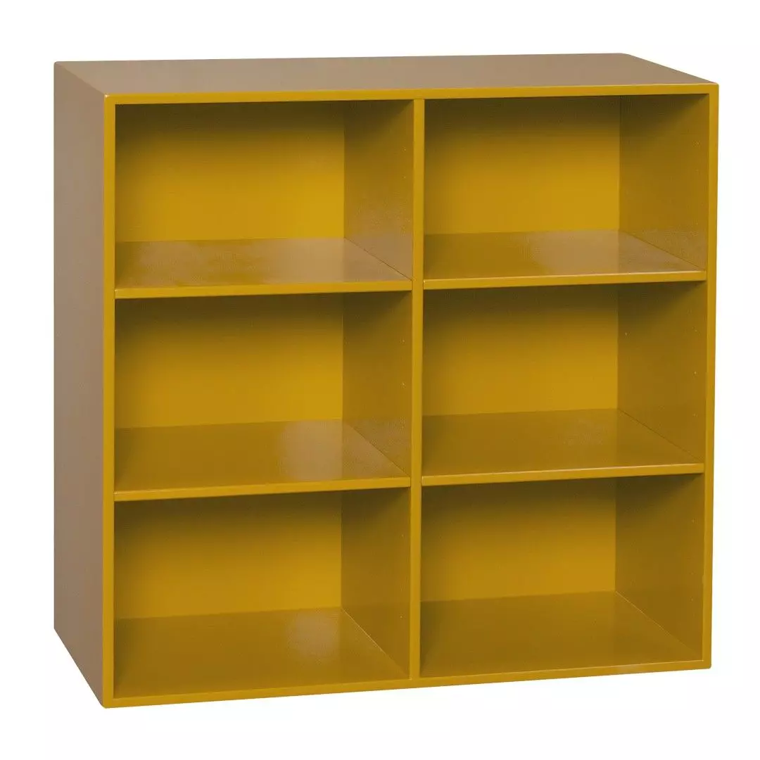 KUBIK Color (hel) reolkasse 6 rum - 70x70 cm.