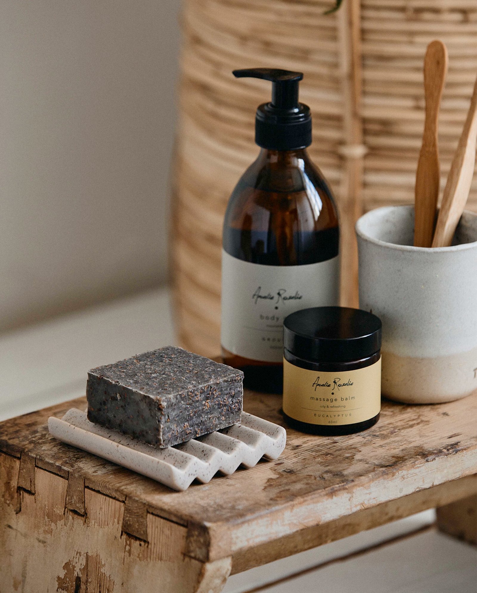 Ceramic soap tray small | TERRAZZO 8 x 10 cm