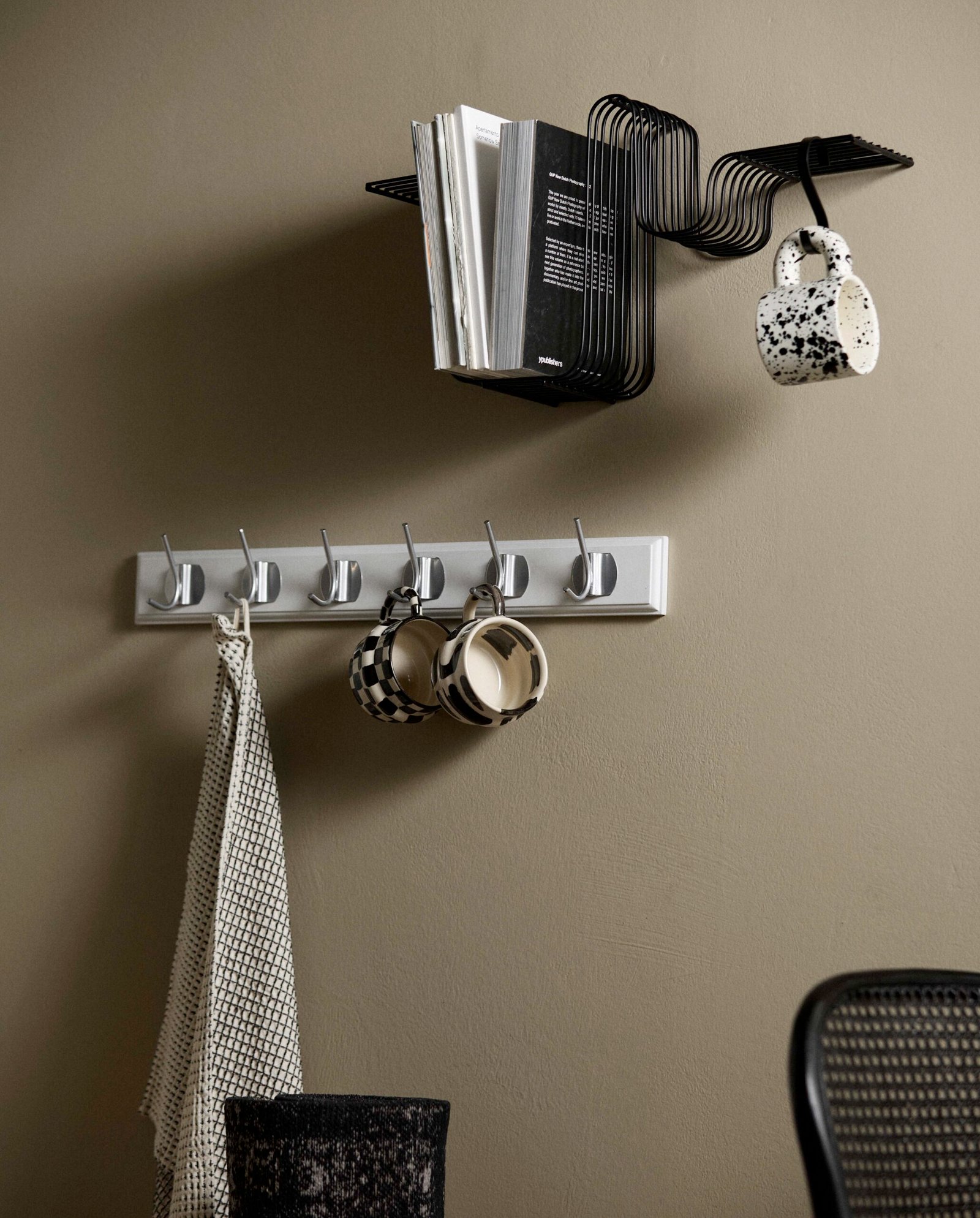 EDGY coat rack, 6 hooks