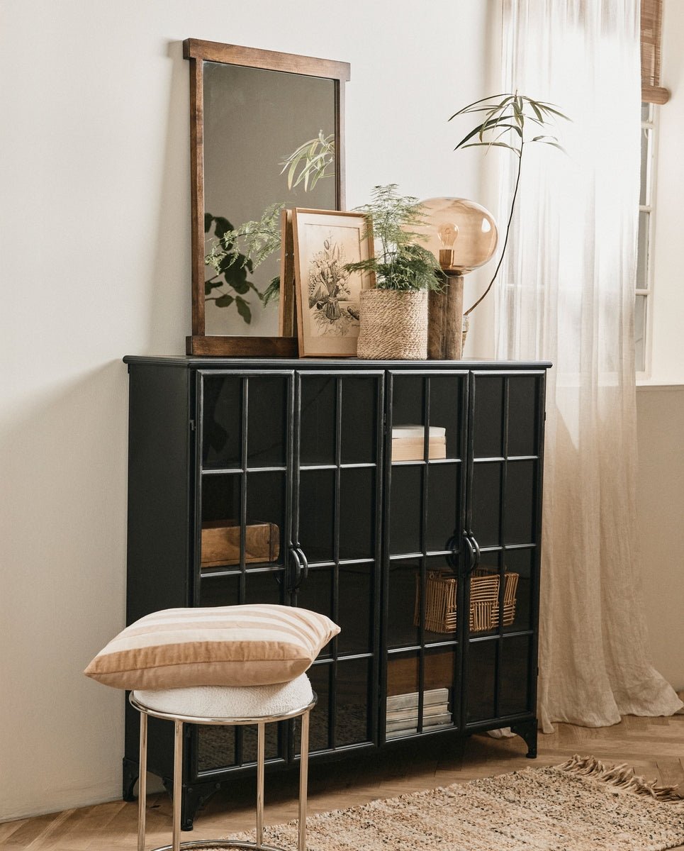 DOWNTOWN cabinet, 4 doors - black