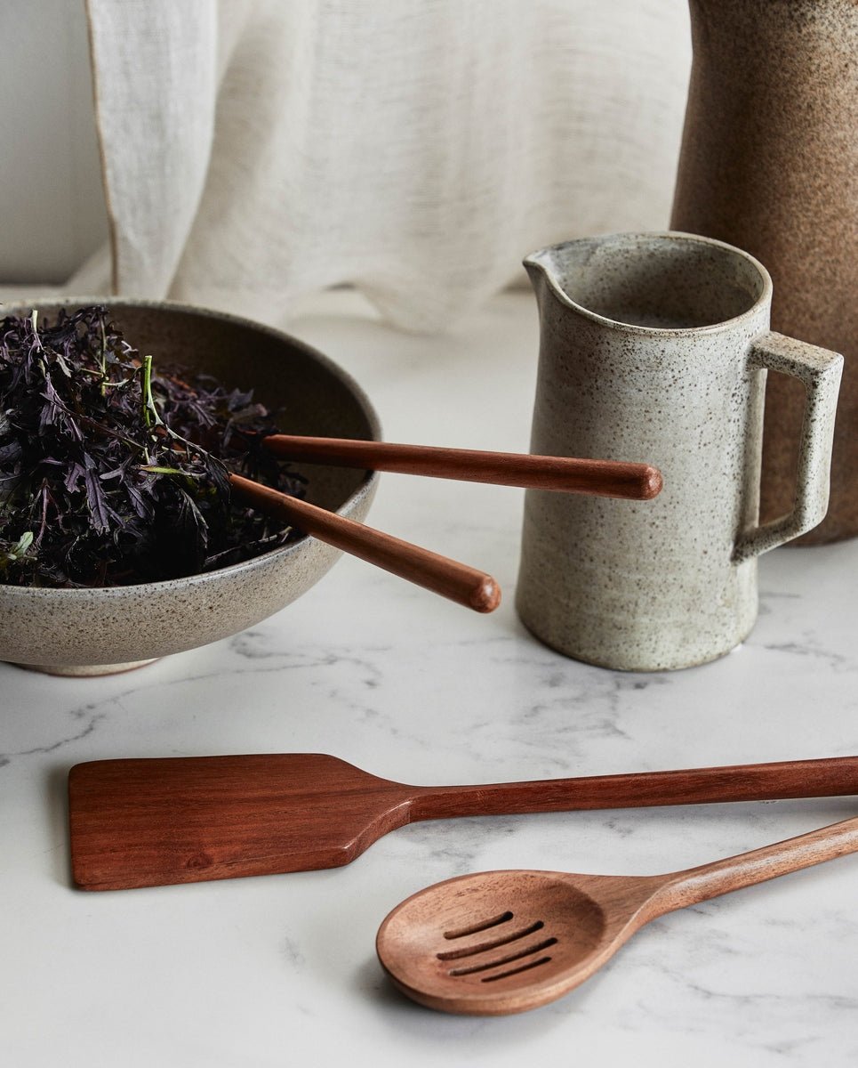 PORRUM slotted spoon - nature