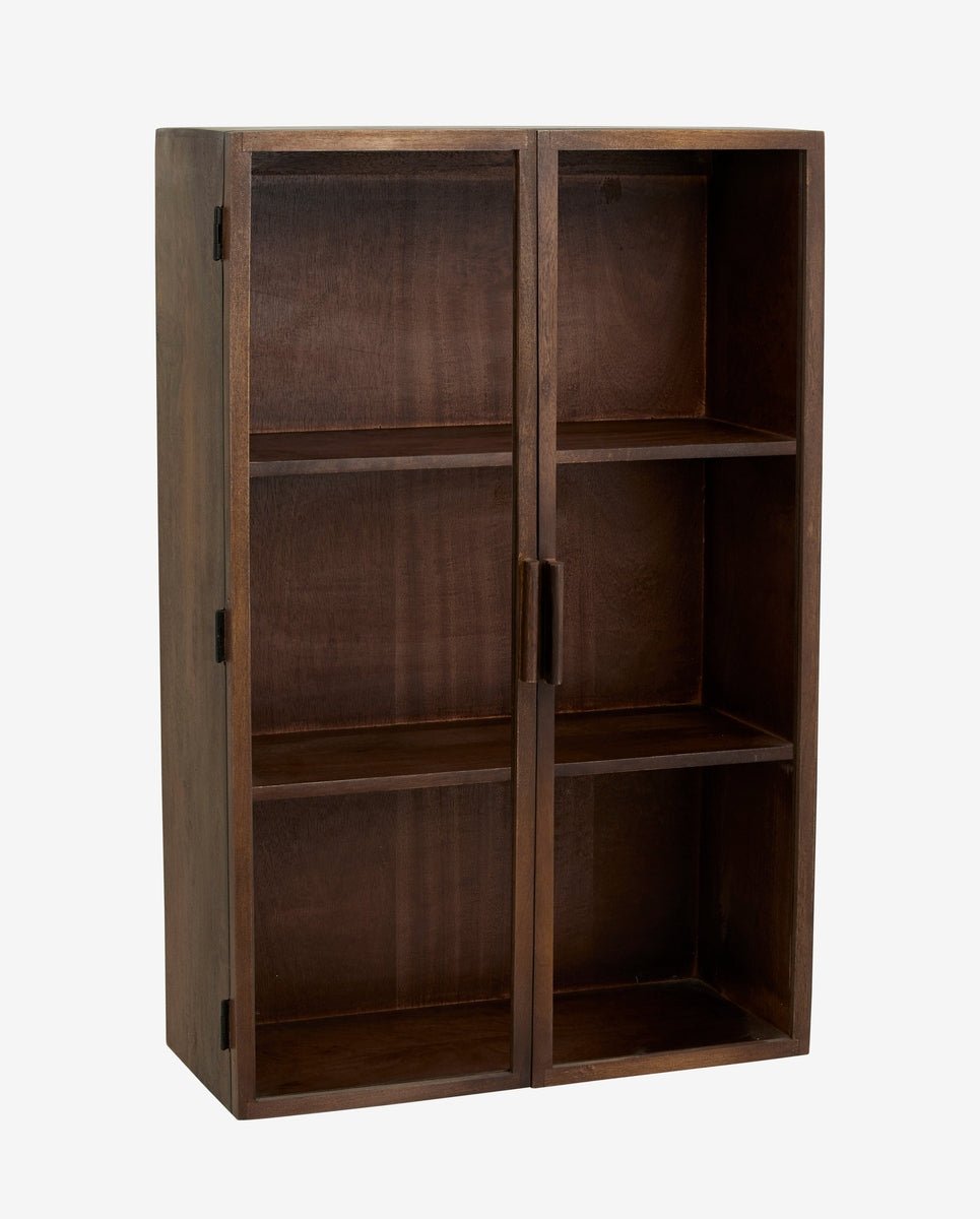 NANGO wall cabinet, 2 door - dark brown
