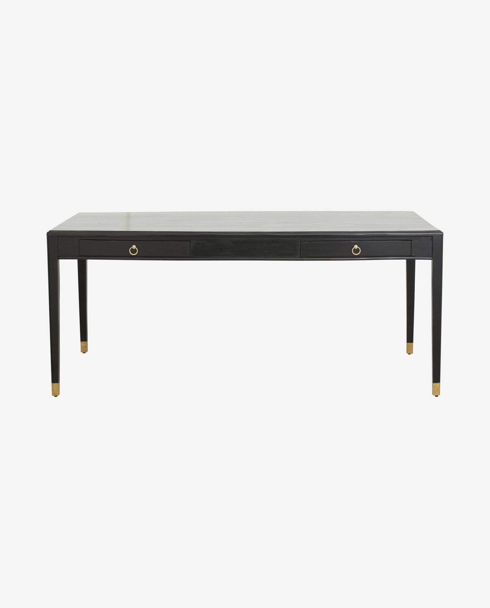 EMS desk w/2 drawers, L - black
