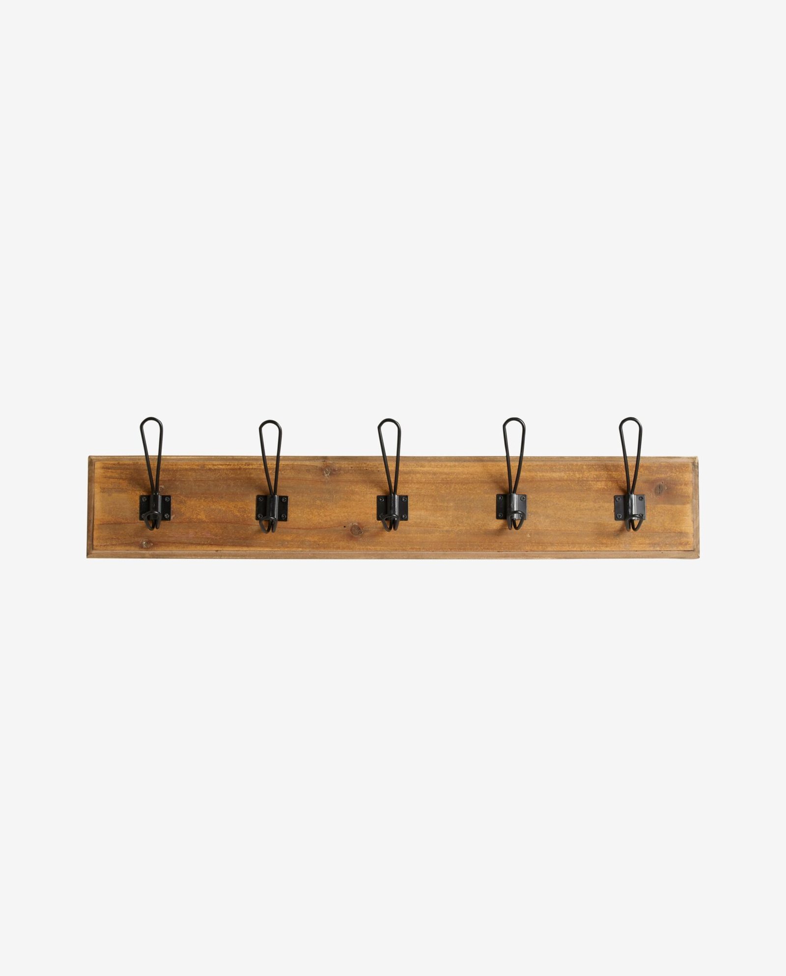 CARONI coat rack, 5 hooks, reclaimed wood - nature