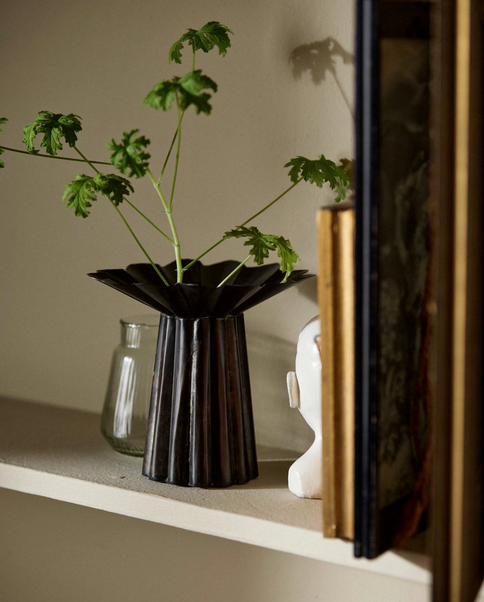 MINU vase, antique finish, S - brown