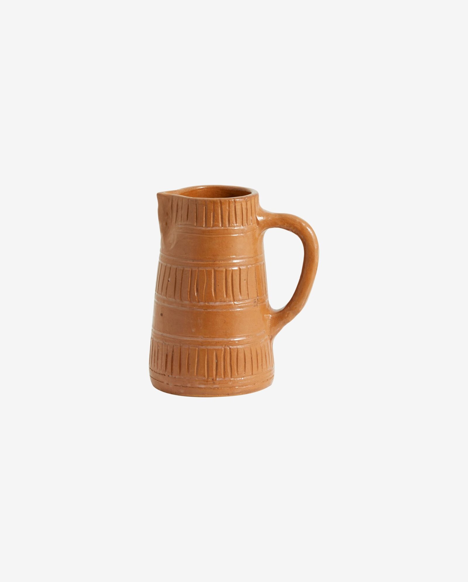 JUNIPER jug w. handle, terracotta - brown