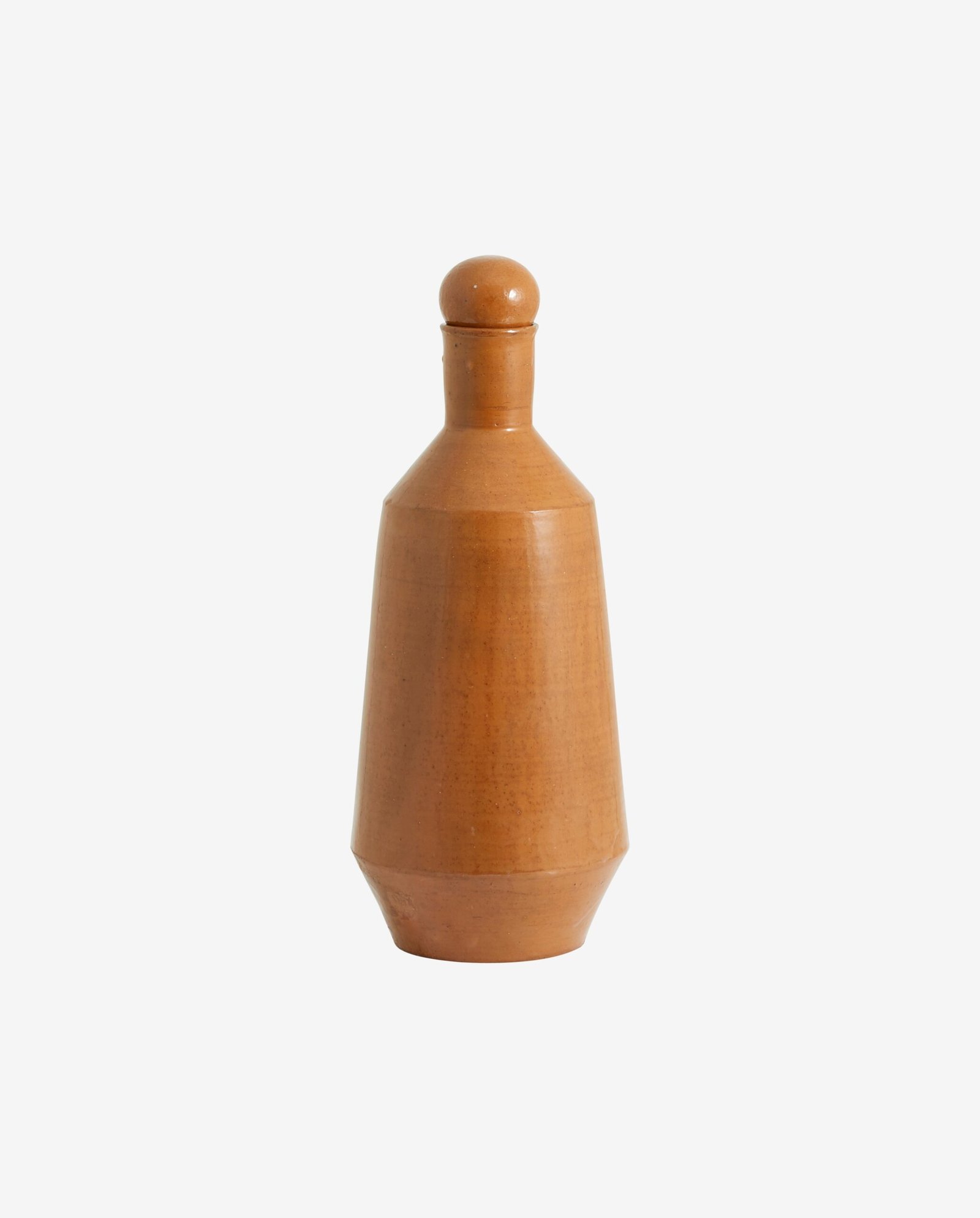 JUNIPER bottle w. lid - terracotta - brown