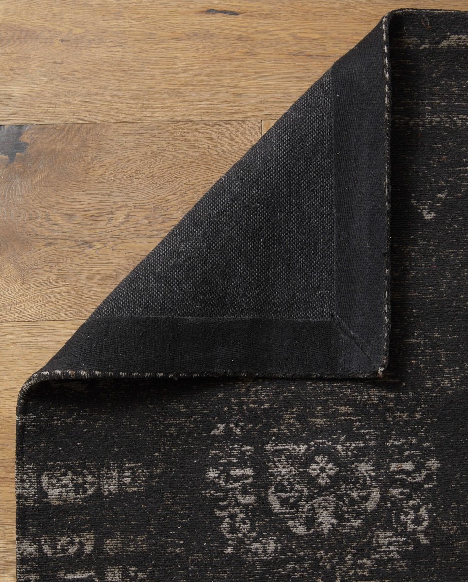 GRAND woven rug, 75x200 - dark grey/black